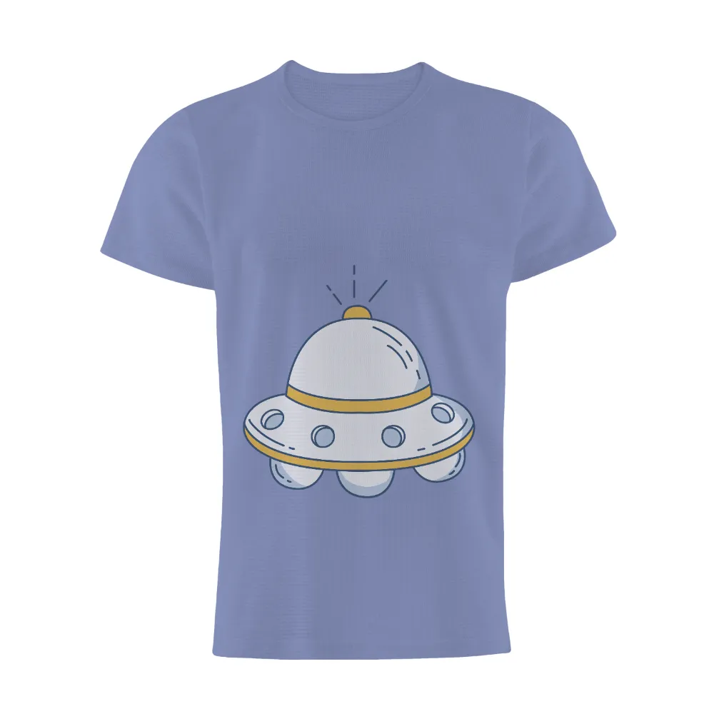 Customized Tee Shirts: Whimsical UFO Adventure|adventure time star wars shirt