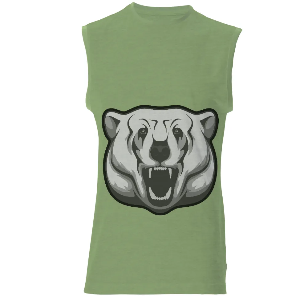 Tee Shirt Printing: Embrace Your Inner Strength with Polar Bear Design|black and white t shirt roblox