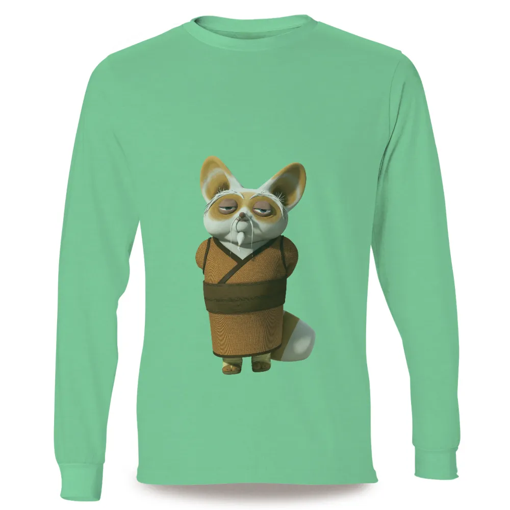 TShirt Design: Wise Red Panda Master - Martial Arts Wisdom|pirate panda clothing