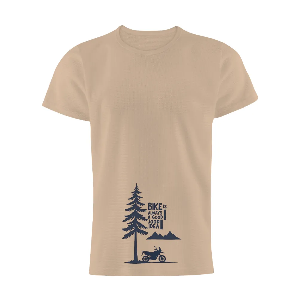 Shirts Graphic Tees: Bike Is Always A Good Idea - Nature Adventure|freedom is essential t shirt