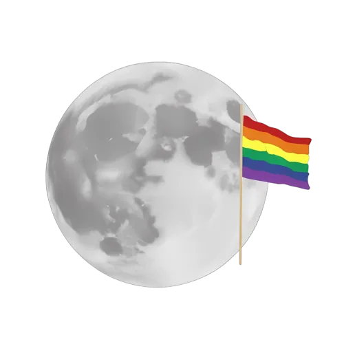 Customized Tee Shirts: Moon Pride - Unity and Diversity Under the Lunar Sky