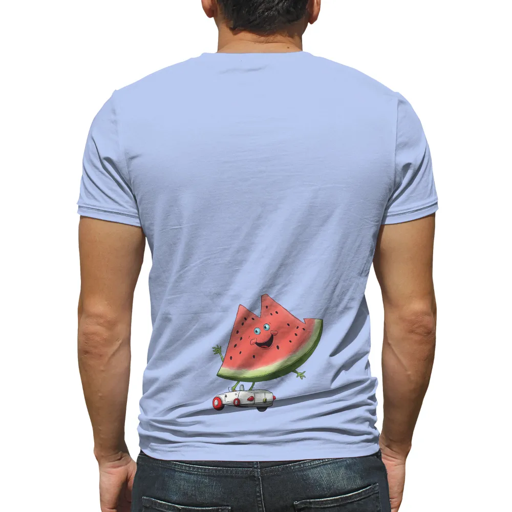 T-Shirts Pattern: Watermelon Adventure on a Tiny Car|hot rod and muscle car t shirts