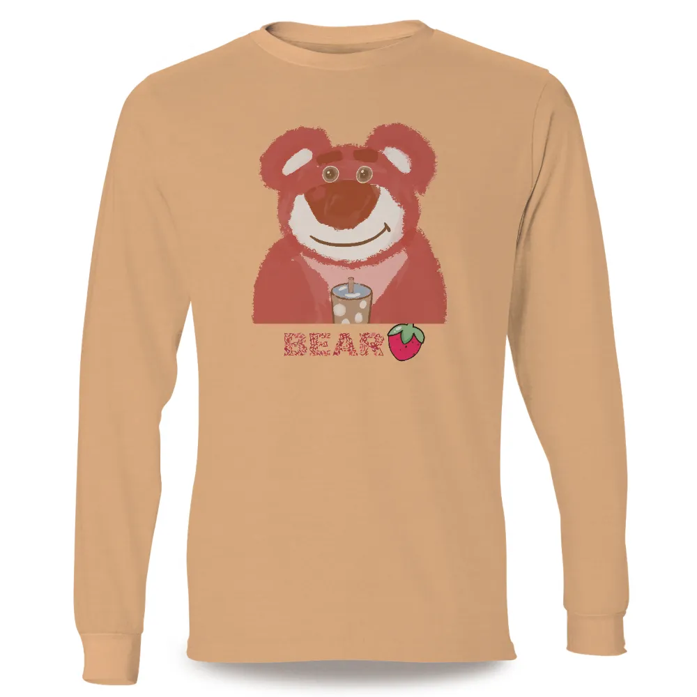 Graphic Tees: Berry's Bubble Tea Bliss|bear beer pocket shirt