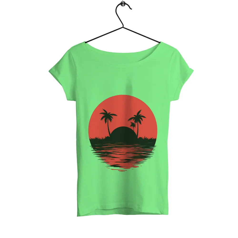 Tropical Sunset Paradise: A Tranquil Beach Retreat|cowgirl summer merch