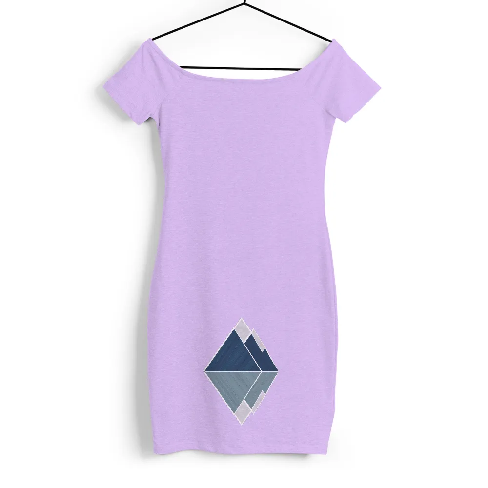 Custom Tee Shirts: Nature's Tranquility - Geometric Mountains and Waters|no not even water shirt