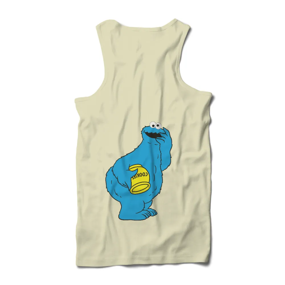 T-Shirts Custom: Cookie Monster Joyful Indulgence|blue easter shirt