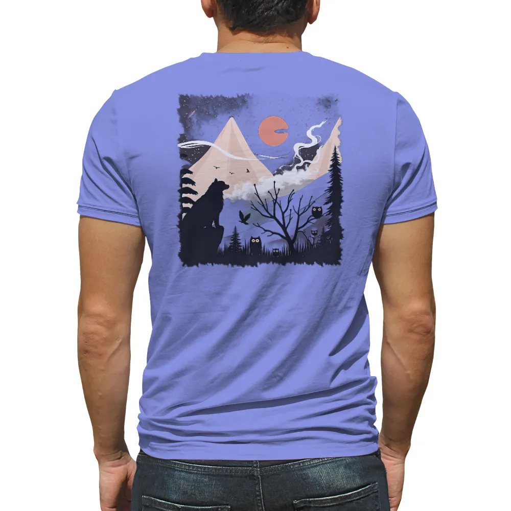 TShirt Printing: Mystical Night in the Mountains| Starry sky over the mountains