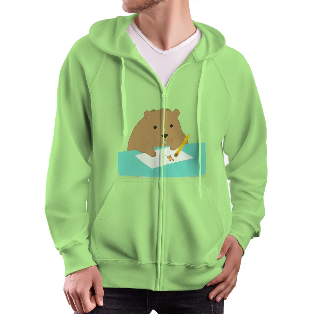 Graphic Tees: Benny the Beaver - Whimsical Artistic Design|subway wrap artist shirt