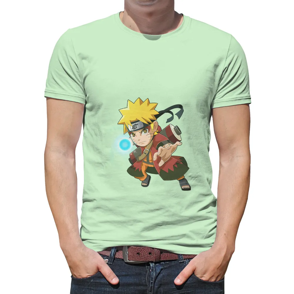 T-Shirts Design: Naruto's Determination - Anime Character with Inner Strength|ninja pants naruto