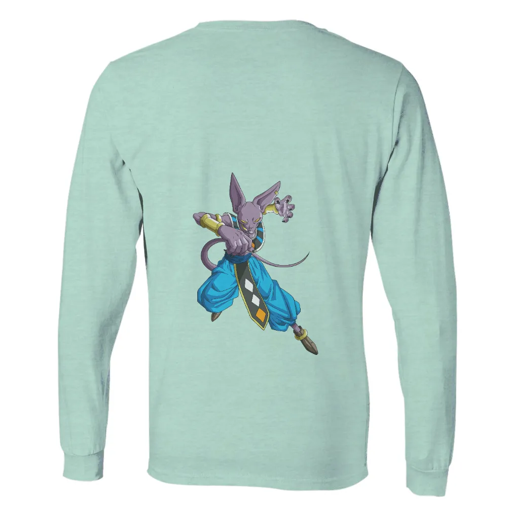 Tee Shirts Printed: Unleash the Power of Beerus from Dragon Ball|dragon ball father's day shirt