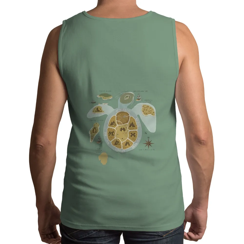 T-Shirts Custom: Explore the Fantastical Turtle Map| turtle map design