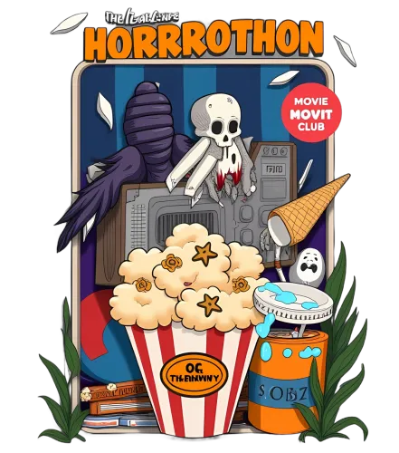 T-Shirts Custom: HORRROTHON Movie Night Horror Tee