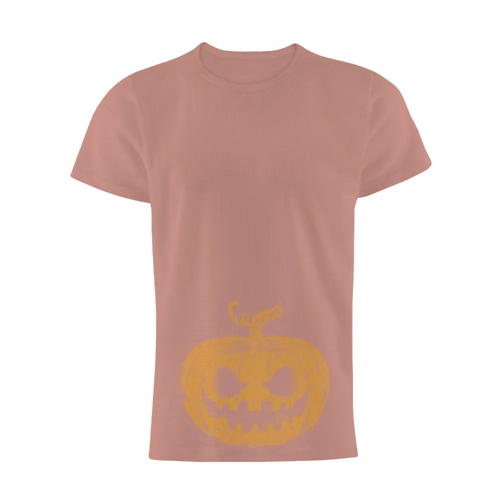 Custom Tee Shirts: Spooky Whimsical Pumpkin Design for Halloween|fourth of july custom shirts