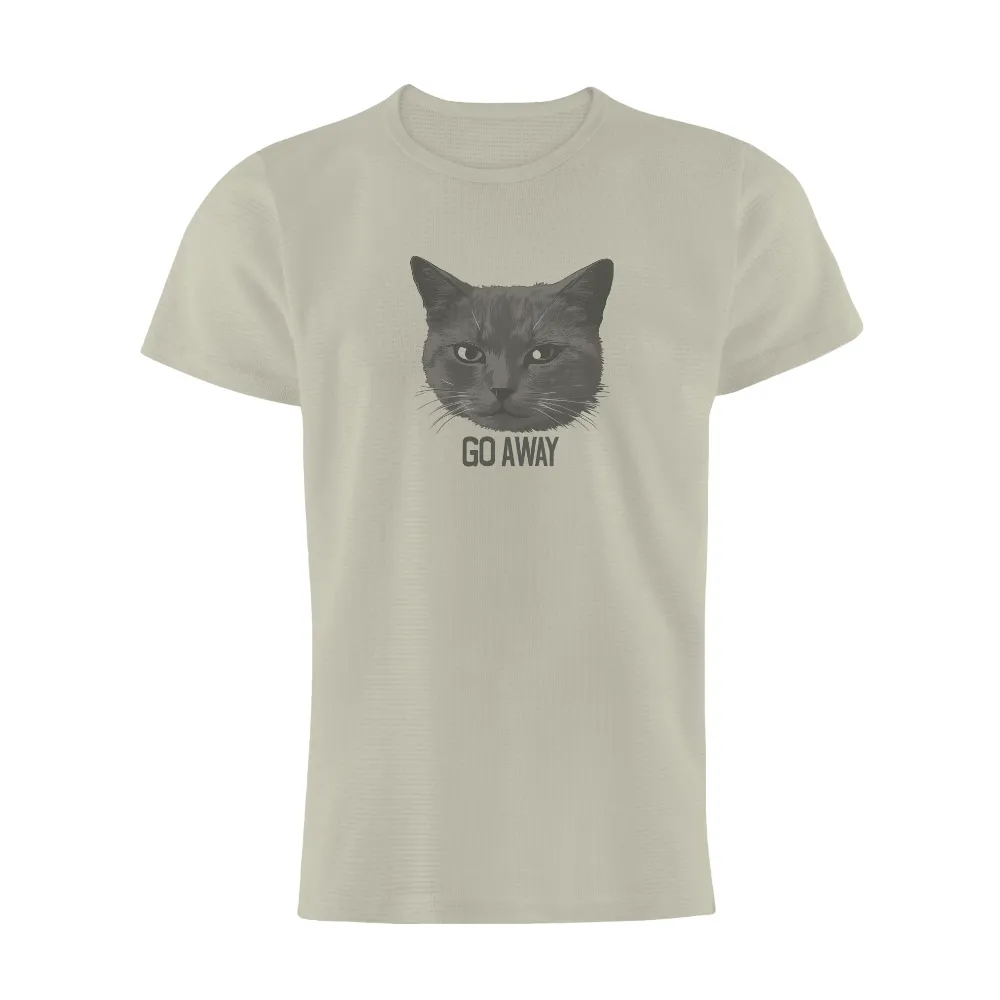 Go Away Cat T-Shirt Printing - Funny & Quirky Design|best independence day shirts