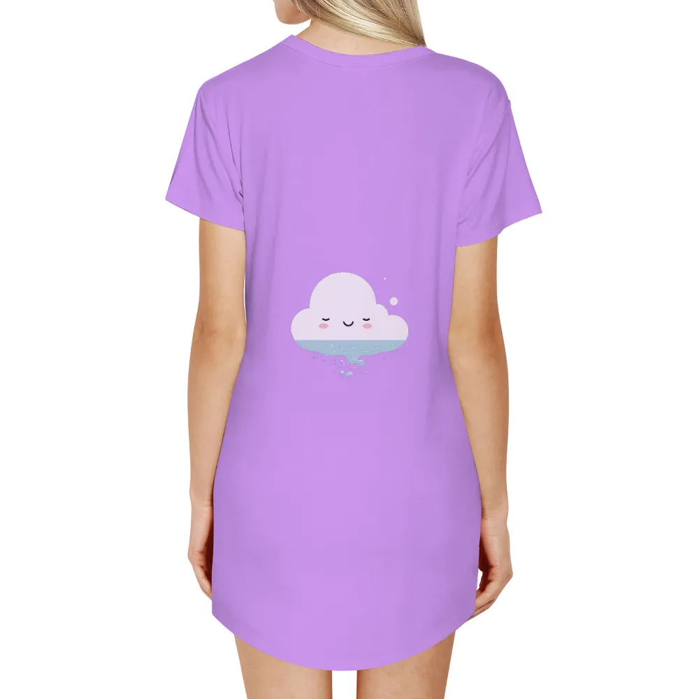 Custom T-Shirt Printing: Misty the Serene Cloud|pride peace sign shirt