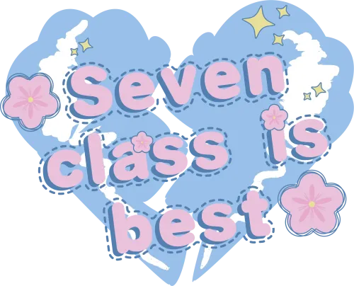 TShirt Printing: Seven Class is Best - Whimsical Heart Design