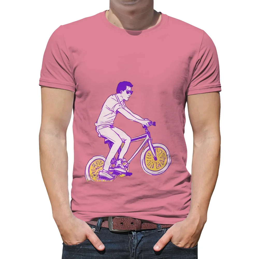 Custom Tee Shirts: Embrace Freedom and Adventure with Our Unique Bicycle Design|casual attire