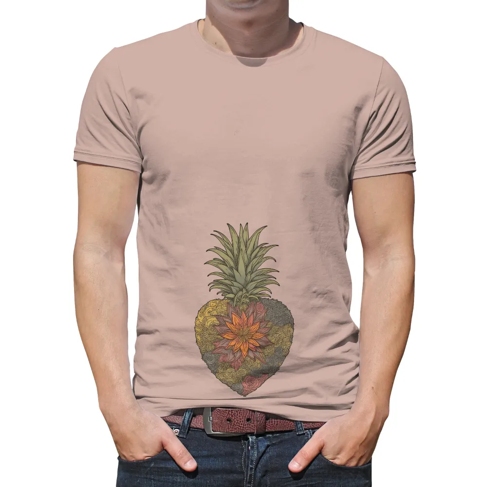 T-Shirts Custom: Pineapple Heart - A Symbol of Hospitality and Growth|busch light pineapple shirt