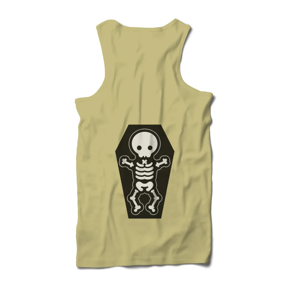 T-Shirts Pattern: Embracing the Unknown - Skeleton on Coffin|t shirt roblox black and white