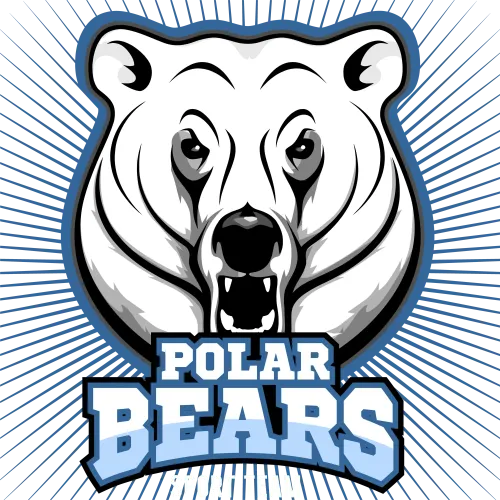 Graphic Tees: Polar Bears Sports Team - Strength and Resilience