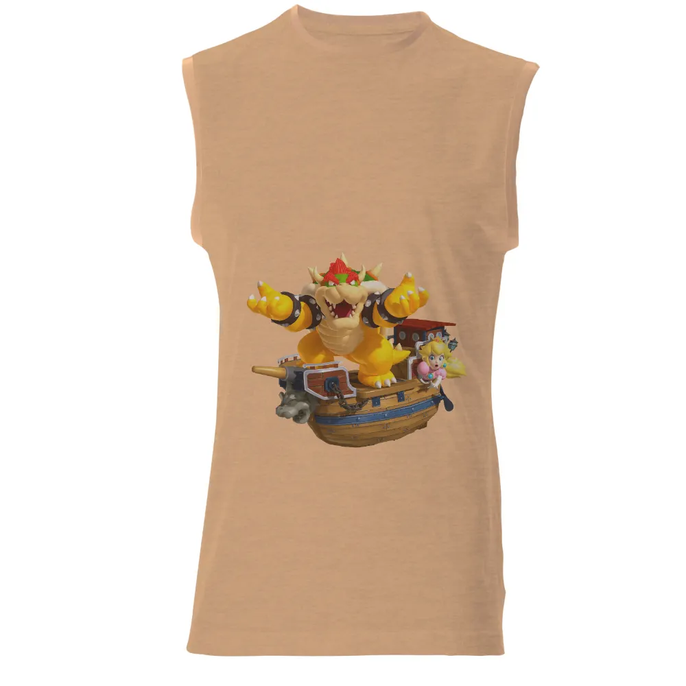 Tee Shirt Printing: Bowser vs Princess Peach - Retro Gaming Adventure|you only got video game t shirt