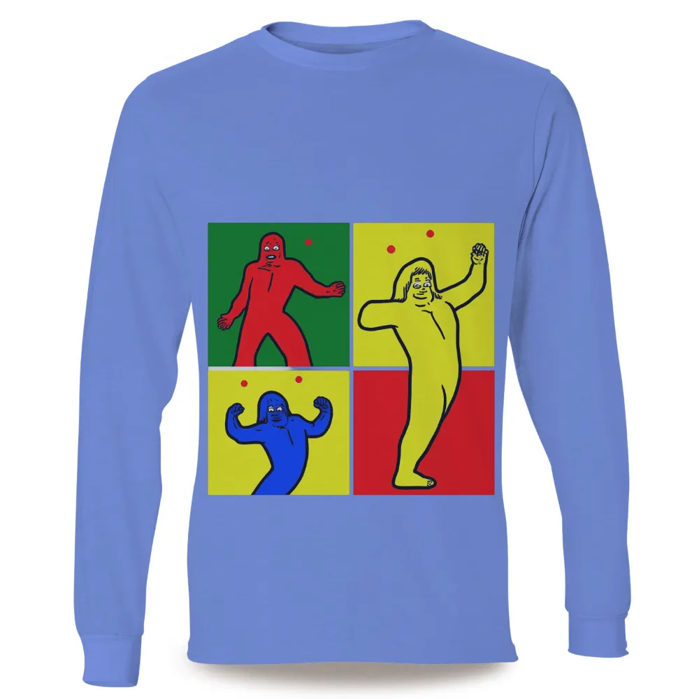 T-Shirts Design: Vibrant Colors and Emotions|chicken shirt i may look calm