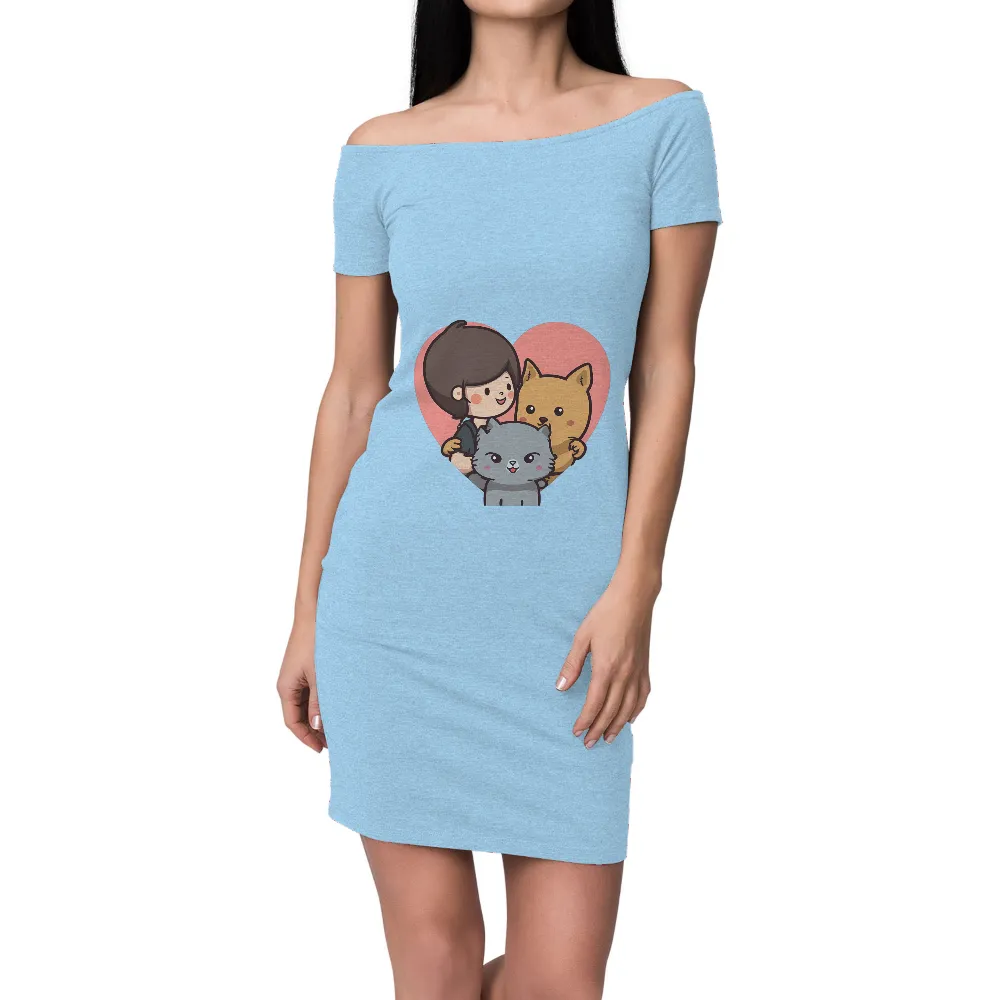 Tee Shirts Printed: Heartfelt Love with Cats|cute valentines shirts women