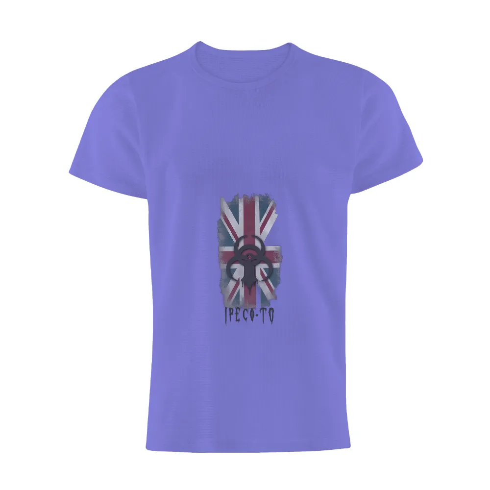 T-Shirts Pattern: Distressed Union Jack with Biohazard Symbol| biohazard symbol