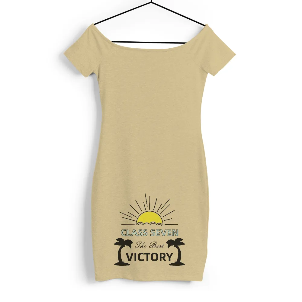 Class Seven Victory Tee Shirt Printing - Beach Themed Design|summer shirts for large bust