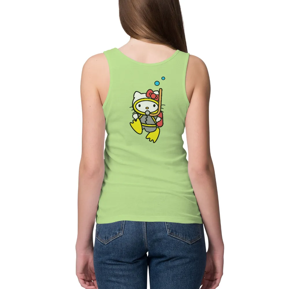 TShirt Design: Kitty's Underwater Adventure|black hello kitty roblox t shirt