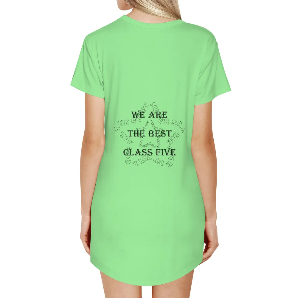 TShirt Design: We Are The Best - Class Five|pride peace sign shirt