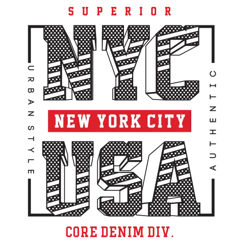 Customized Tee Shirts: NYC Urban Style Authentic USA