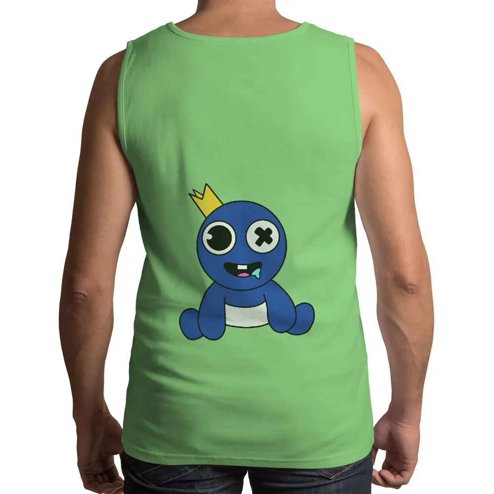 T-Shirts Design: Quirky Blue King Bloop - Funny & Playful|roblox t shirt dora