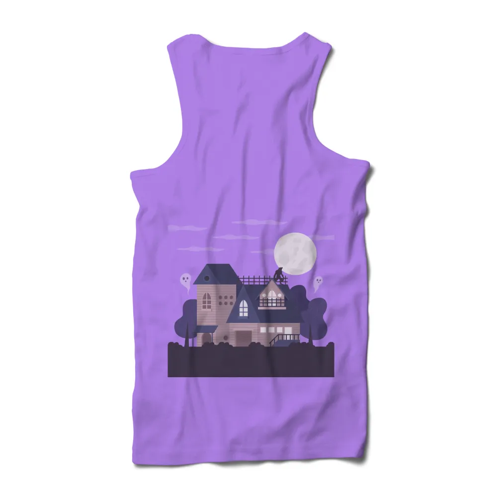 Shirts Graphic Tees: Mysterious House Under the Full Moon|full moon jerseys ebay