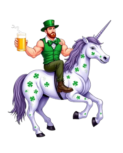 Tee Shirts Printed: Celebrate St. Patrick's Day with Unicorn Magic