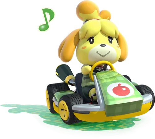 Tee Shirt Printing: Isabelle's Go-Kart Adventure in Animal Crossing