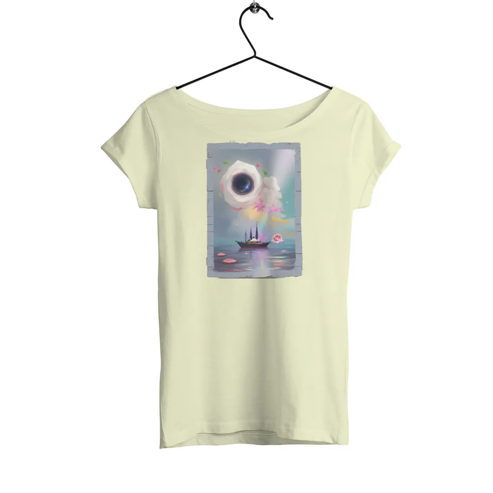 T-Shirts Custom: Dream Voyager - Surreal Journey with Sailor and Eye|animal crossing sailor shirt