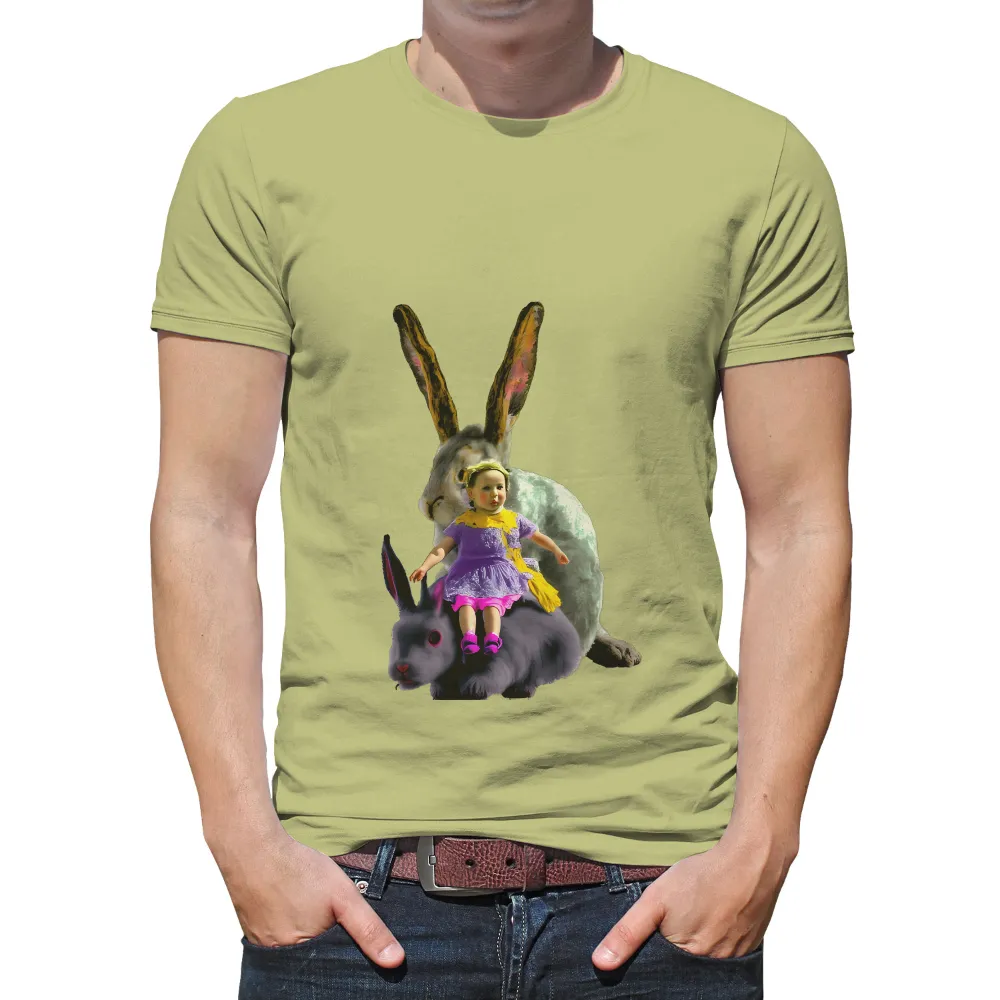 T-Shirts Custom: Whimsical Adventure with Magical Rabbits|sun protective shirts for the beach