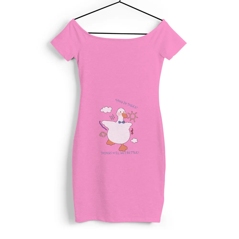 Graphic Tees: Hang in There - Cute Goose of Hope|women cute 4th of july shirts