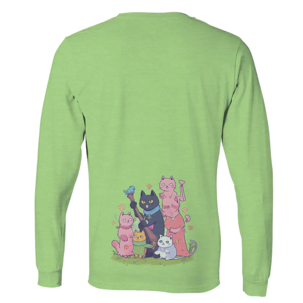 Shirts Graphic Tees: Cats on an Adventure - Anime Inspired Design|cute mothers day shirt ideas