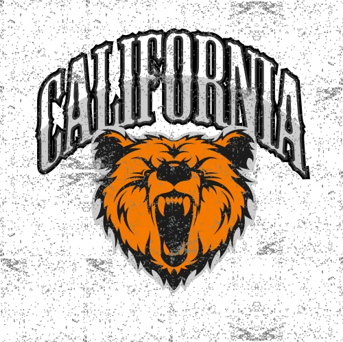 Graphic Tees: Stay Wild with California Bear - Vintage & Retro