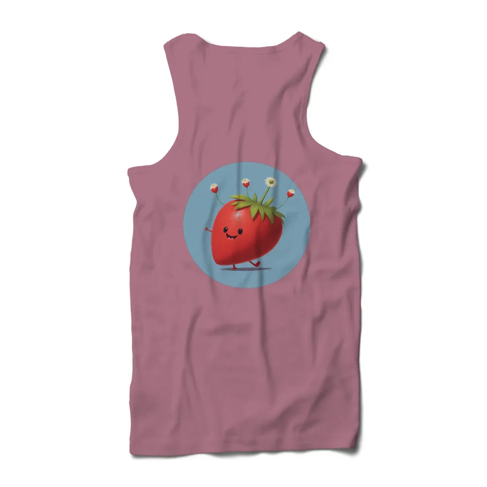 TShirt Design: Sunny the Cheerful Strawberry|dead and co summer 2022 merch