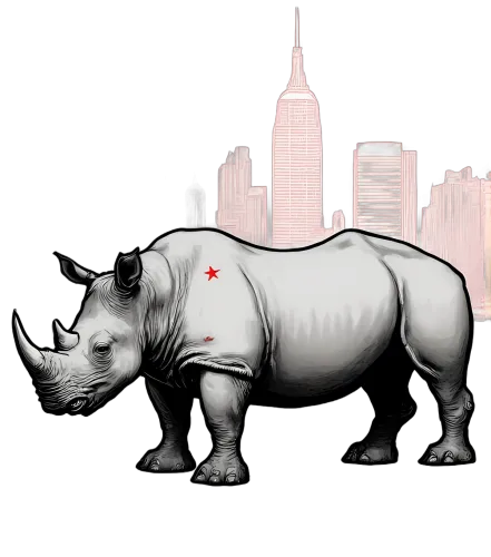 Rhino Cityscape Design: Blending Nature with Urban Strength