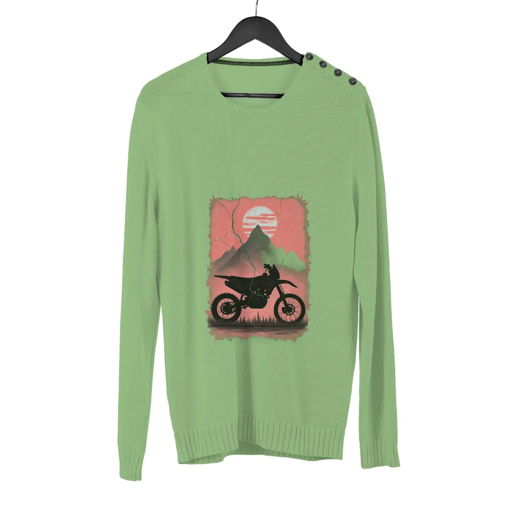 Dirt Bike Adventure: T-Shirts Pattern for Explorers|short sleeve vintage slub knit tunic t shirt for women