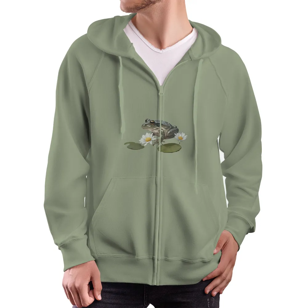 Frog on Lily Pad: A Symbol of Tranquility - T-Shirts Design|cute frog t shirt roblox