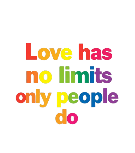 Embrace Universal Love with No Limits: Rainbow Inclusivity Design