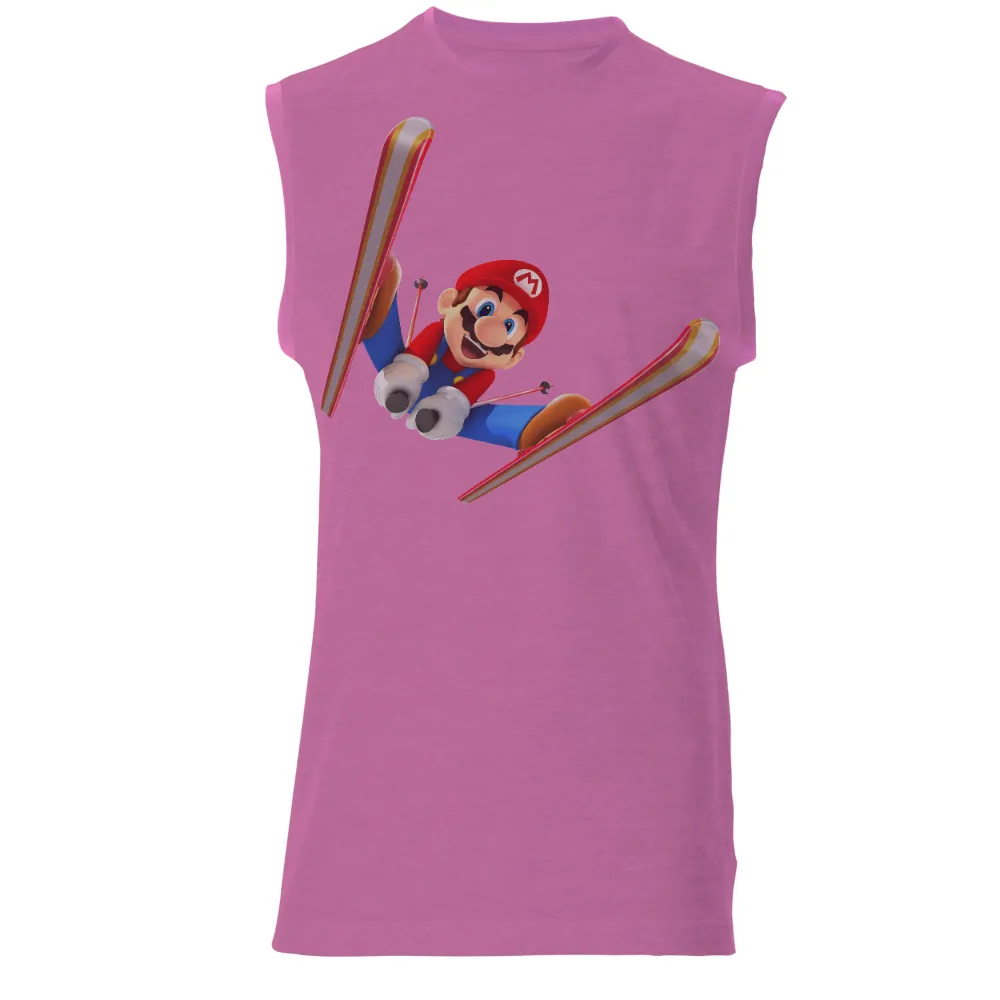 T-Shirts Custom: Mario Ski Adventure - Excitement and Determination|winter is coming t shirt women's