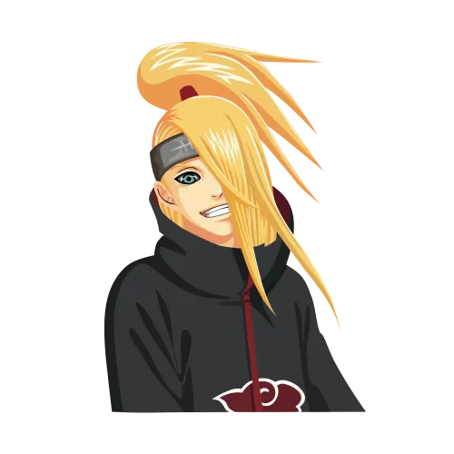 T-Shirt Printing: Deidara from Naruto - Anime Art