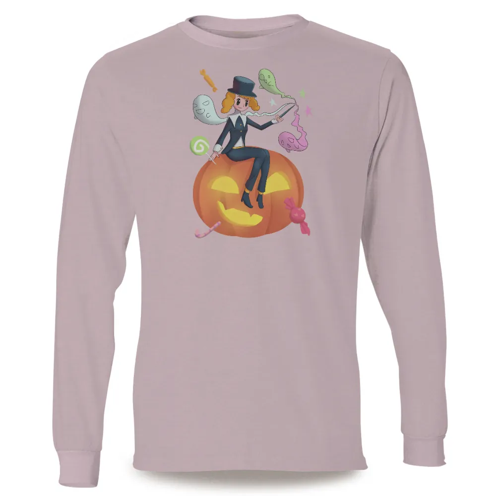 Custom T-Shirt Printing: Enchanting Halloween Magic with Luna the Magician|bellelement halloween shirts