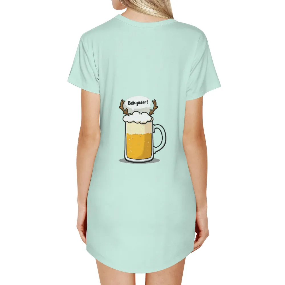 TShirt Printing: Behgeeeor! Beer Mug with Deer Antlers|forest doraemon t shirt